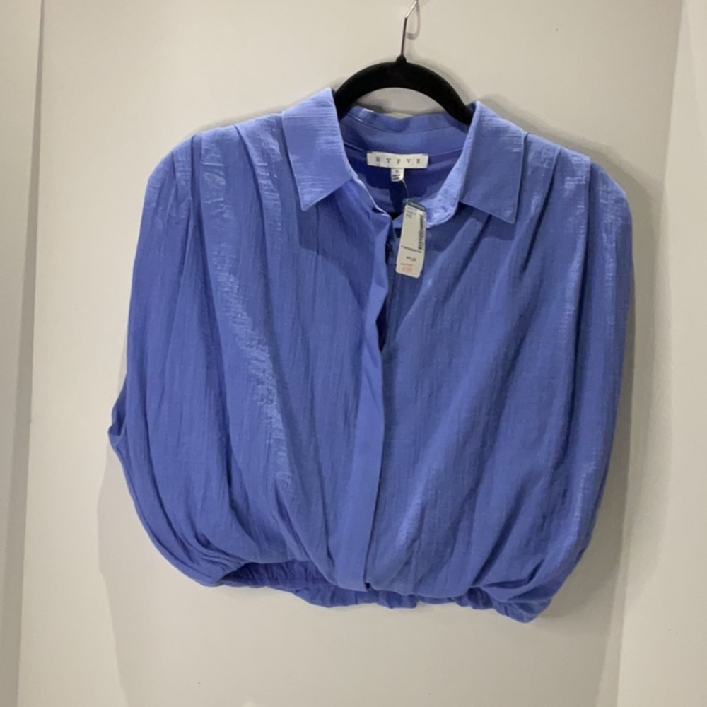 Hyfve Women Cropped Purple Blouse